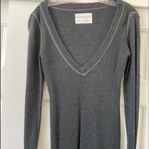 long sleeve grey shirt